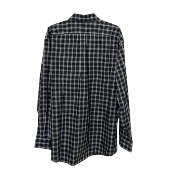 L.L. Bean Green Plaid Button Down Wrinkle Resistant Shirt Mens Size Extra Large - Picture 4 of 10